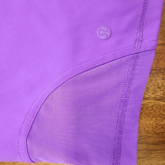 Lululemon Wunder Train Mesh Panel High-Rise Short 6" Atomic Purple Womens Sz 12 - Picture 3 of 8